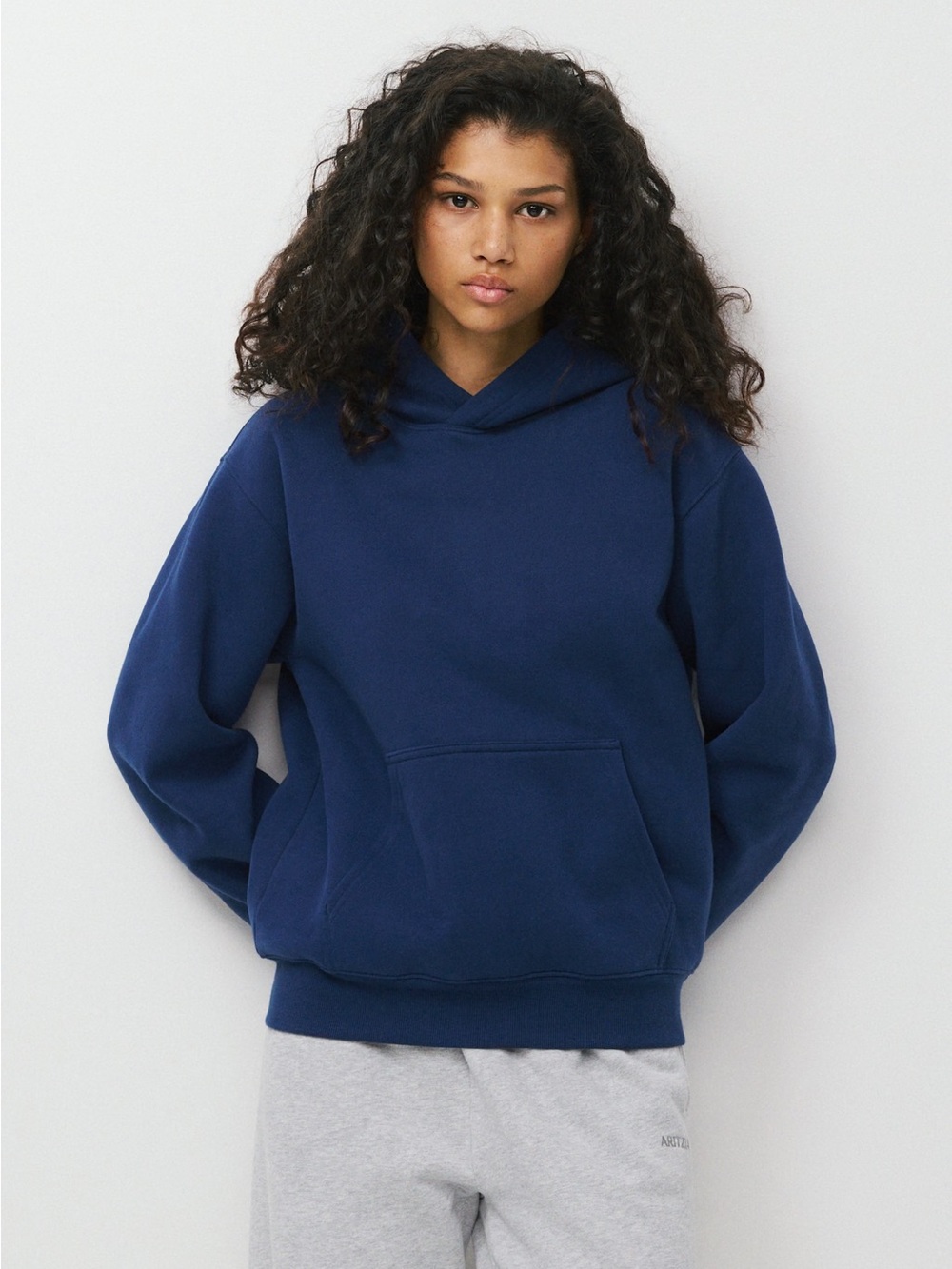 Aritzia Byron Blue Cozy Sweatfleece Perfect Hoodie